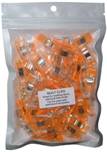 Pack of 50 small Orange quilt clips